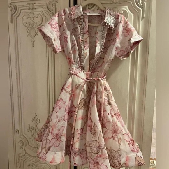 🌸AVAILABLE FOR HIRE🌸 ZIMMERMANN Matchmaker Flip Mini Dress - Picture 6 of 16